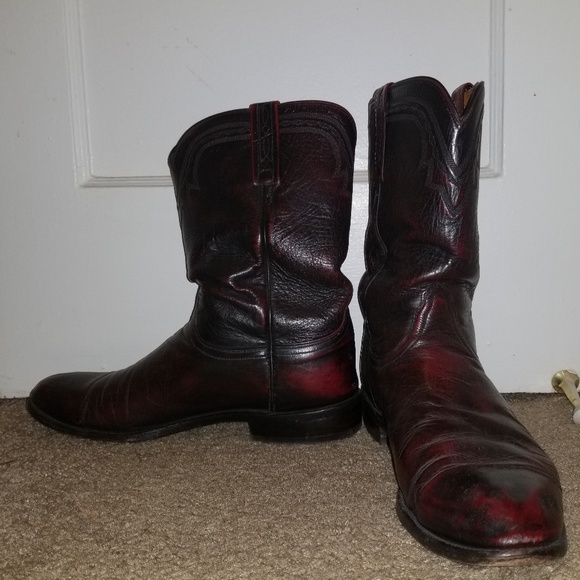 kangaroo leather cowboy boots
